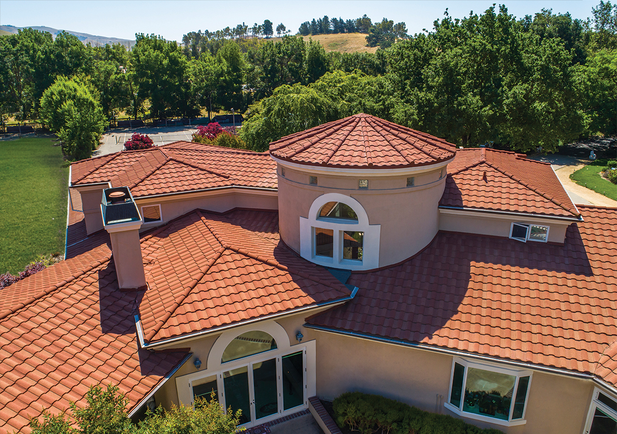 House with tile roof